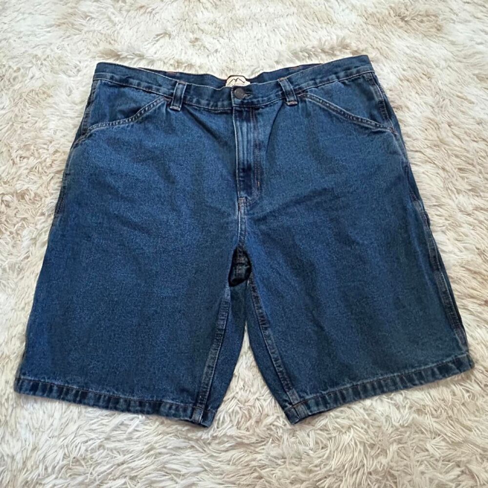 Blue-mountain Men's Blue and Navy Shorts